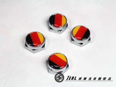 JERL車體精品 BMW BENZ 牌照螺絲 車牌螺絲 大牌螺絲 牌框螺絲 國旗版 德國 Germany 送禮 自用