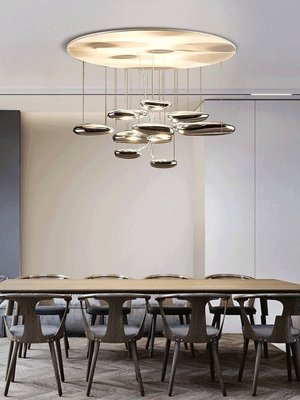 客廳燈 吊燈北歐客廳吊燈意大利設計師創意簡約臥室樣板間裝飾浮空餐廳水滴燈