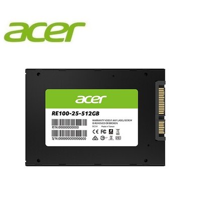 《SUNLINK》Acer RE100 512G 512GB SATAⅢ 固態硬碟 公司貨5年保