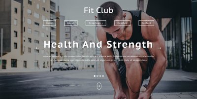 Fit Club Sports Category 響應式網頁模板、HTML5+CSS3、網頁設計  #03075