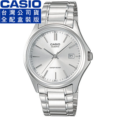 【柒號本舖】CASIO 卡西歐經典鋼帶男錶-銀 # MTP-1183A-7A (台灣公司貨全配盒裝)