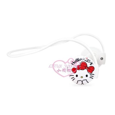 ♥小花凱蒂日本精品♥ Hello Kitty凱蒂貓藍芽無線耳機麥克風耳掛式耳機附專用收納袋-紅色款 21105807