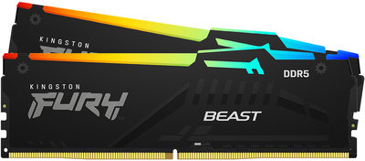 金士頓 FURY Beast 獸獵者 DDR5 5600 16GB RGB 桌上/超頻 KF556C36BBEA-16