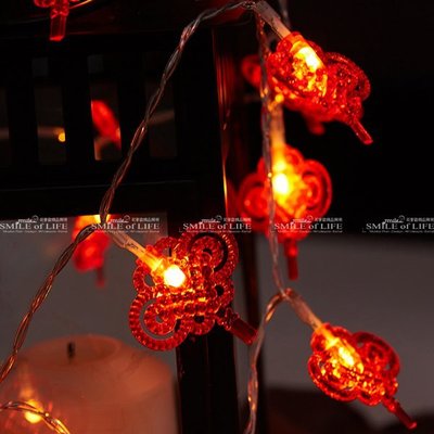 LED 中國結彩燈造型燈串 3米20燈 USB款 暖白 春節過年裝飾用品 節慶掛飾 長亮 ☆司麥歐LED精品照明