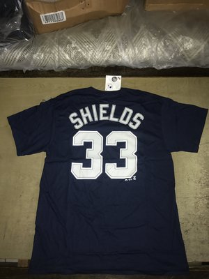 現貨 MLB Majestic 教士隊 James Shields 背號T恤 偉殷 岱鋼 洋基 金鋒 建民 大谷 曾仁和 子偉 trout jordan