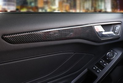 現貨熱銷-福特 FORD 2019年 MK4 FOCUS 內門飾條 內門板飾條 內門拉手飾條 門板飾條 碳纖維紋