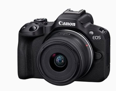 富豪相機現貨Canon EOS R50 Kit組 黑色〔含 18-45mm 鏡頭〕公司貨.128G.保護鏡