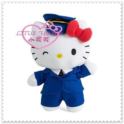 小花花日本精品♥ Hello Kitty 台鐵太魯閣號-8吋站長絨毛娃娃  玩偶 12331406