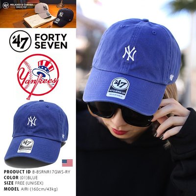 [SREY帽屋]現貨＊47 Brand CLEAN UP MLB 紐約洋基 馬卡龍色 小LOGO 日本限定 老帽 棒球帽