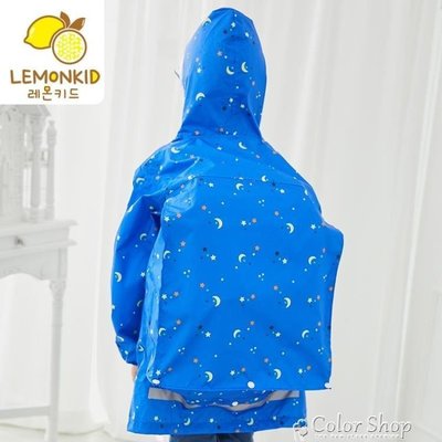 雨衣lemonkid新款兒童滿版書包位雨衣環保透氣男女童雨衣寶寶雨具XBDshk促銷