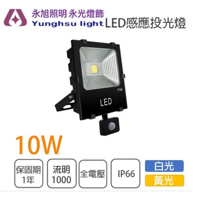 光鈦 感應式 LED 10W 投光燈 探照燈 投射燈 全電壓 白光/黃光 EW3-LED-10W%EU-1