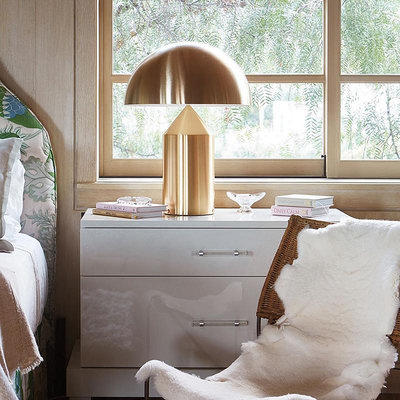 玖玖意大利Atollo臥室床頭燈北歐設計師創意輕奢簡約金屬蘑菇經典