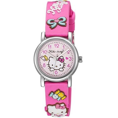 [時間達人] Hello Kitty三麗鷗股份有限公司授權凱蒂貓生動迷人立體圖案手錶 KT015LWPP