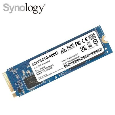 @電子街3C特賣會@全新Synology SNV3410 400G M.2 2280 NVMe PCIe SSD固態硬碟