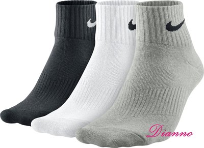 帝安諾 - NIKE 中筒襪 運動襪 襪子 襪 吸汗 四色可選 黑 白 灰 SX3514-001
