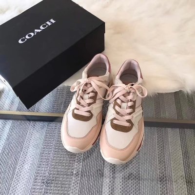 【全新正貨私家珍藏】COACH 2018 新款C143白粉老爹運動鞋休閒鞋