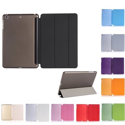下殺 iPad保護殼 平板蘋果iPad mini 1/2/3超薄貼合皮革保護套適用於iPad mini 3的智能橡膠背磁