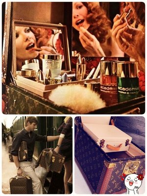 Louis Vuitton 手提箱 化妝箱 箱中箱 茶具 收納箱 擺飾品 LV