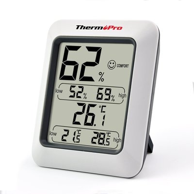 【北歐生活】現貨 ThermoPro TP-50 數位LCD大畫面 室內溫度計 濕度計(開立發票)