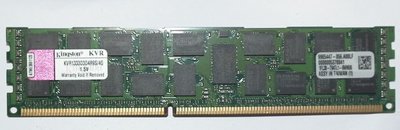 KINGSTON金士頓ECC REG DDR3-1333 4GB KVR1333D3D4R9S/4G伺服器記憶體1.5V