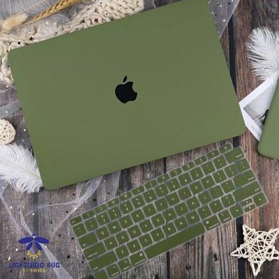 現貨熱銷-新款 Macbook  軍綠色沙綠色 Air Pro Retina 11 12 13 15 英寸 防摔 全包