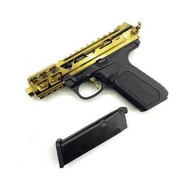 《GTS》CTM AAP01C GBB  輕量化 鋁合金 簍空版 黑色 電鍍金 短版 成槍
