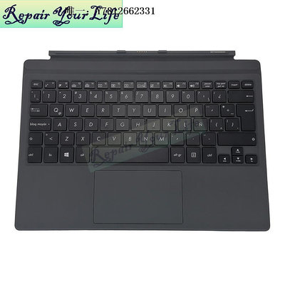 電腦零件華碩 靈煥3 Pro A6200 T303U T305U 鍵盤平板二合一灰色底座 LA筆電配件