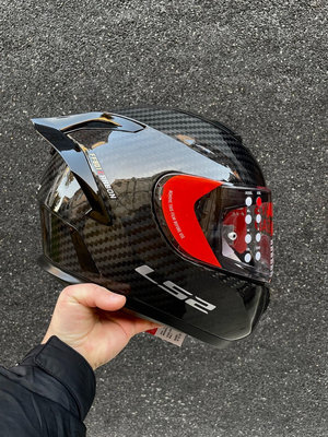 特價正品lS2 FF801碳纖維摩托車頭盔大尾翼全盔防霧12