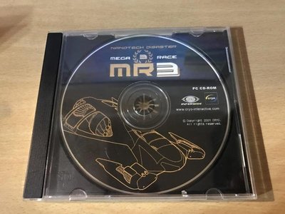 【J.K永續雜貨鋪】超級競賽MegaRace: MR3 PC正版遊戲光碟 二手