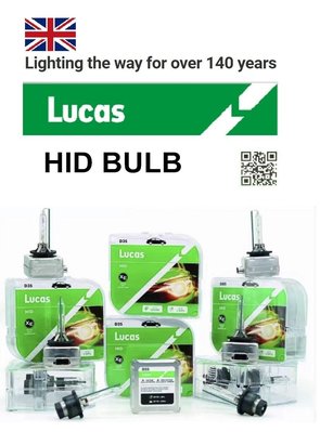 [瘋馬車舖]現貨板橋 英國百年Lucas 5500K HID燈泡-D1S D2S D3S D4S D2R D4R D8S