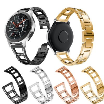 SAMSUNG 三星 Galaxy Watch 46 毫米/Huami 2S 錶帶手鍊錶帶配白鑽