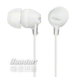 【曜德】SONY MDR-EX15LP 白色 耳道式耳機 時尚輕盈 ☆送收線器☆公司貨保固一年☆滿千免運