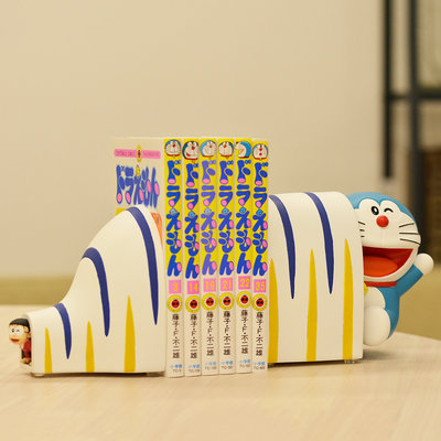 [JP代購娛樂室] 哆啦A夢 格列佛隧道 書擋 書架 Doraemon 道具 擺飾 縮小隧道 大雄 小叮噹