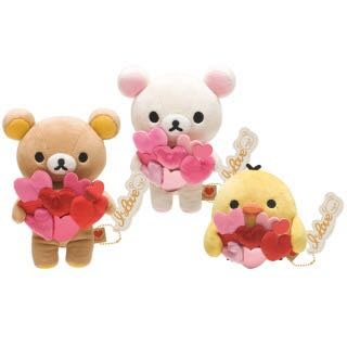 拉拉熊 懶妹 牛奶熊 懶熊  情人節 限定 2015 絕版 愛心 玩偶 娃娃 日本正版