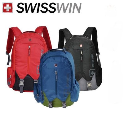SWISSWIN瑞士軍刀包韓版潮男女雙肩包電腦包登山包旅行背包SW9176新台幣：888元