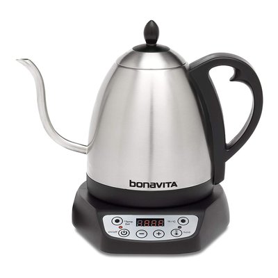 【竭力萊姆】預購 正版品 Bonavita 1.0公升 1L 定溫壺 不鏽鋼電熱細口壺 熱水壺 咖啡冠軍