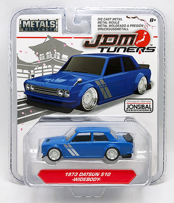 【秉田屋】現貨 Jada Toys JDM Nissan 日產 Datsun 510 寬體 1973 藍 1/64