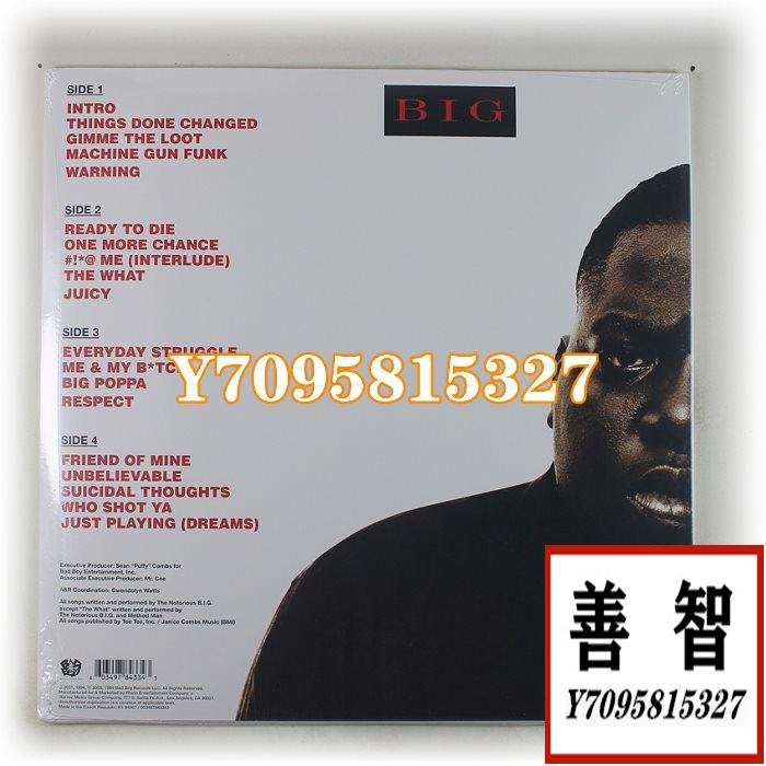 現貨The Notorious BIG – Ready To Die 嘻哈說唱黑膠2LP歐全新唱片黑膠