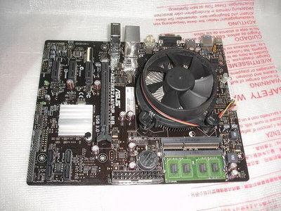 【電腦零件補給站】華碩 H61M-A/M32AA/DP_MB主機板 送CPU+記憶體含風扇
