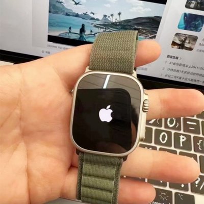 【送保護殼】 同款apple watch s8ultra蘋果手錶 49mm帶卡扣 藍牙通話 S8智能手錶 line/FB