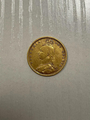 公博高分評級幣1890英國維多利亞女王高冠披紗版 1/2英鎊