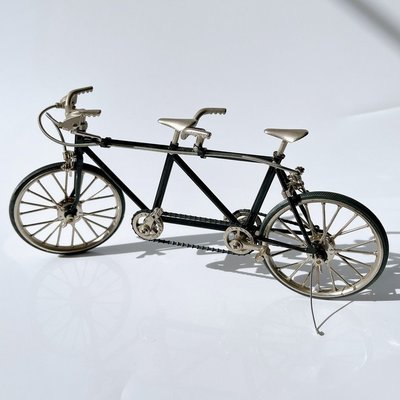 泰居家生活 日本 進口 協力車 腳踏車 金屬 模型 全車 可動 古董