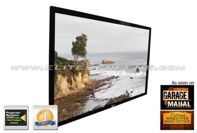 Elite Screens 106吋 R106RH1 高級固定框架幕-高增益背投 比例 16:9