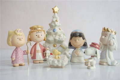 美國 Lenox 聖誕節 史努比 24k鍍金 陶瓷 瓷器 擺飾 裝飾 公仔人偶玩偶 收藏 Snoopy 傢飾生日禮物