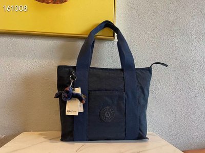 Kipling 猴子包 K28263 深藍 托特包 多夾層輕量手提包 肩背包 購物包 運動包 媽媽包 休閒 時尚 防水