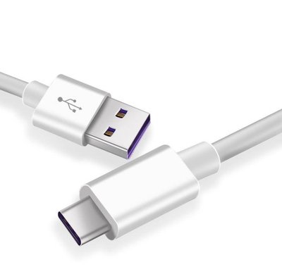 【50CM】華為專用超級快充線 USB Type-C 傳輸 充電線 5A 大電流 數據線 USB-C 傳輸線 紫色接口