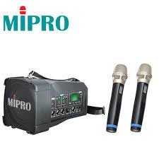 @米傑企業@MIPRO MA-100DB 雙頻超迷你肩掛式無線喊話器/附2支無線麥克風