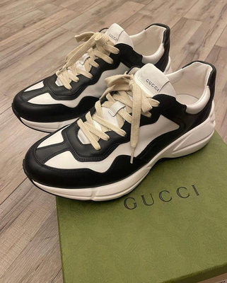 gucci rhyton sneaker dad shoes 黑白 熊貓 老爹鞋 9+