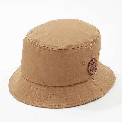 【CHUMS】Leather Patched Hat 男女 皮標logo漁夫帽/休閒帽/遮陽帽（淺棕)