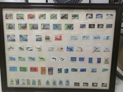 x回流日本郵票，匯集21個國家75張，圖9是國家與張數統計，各